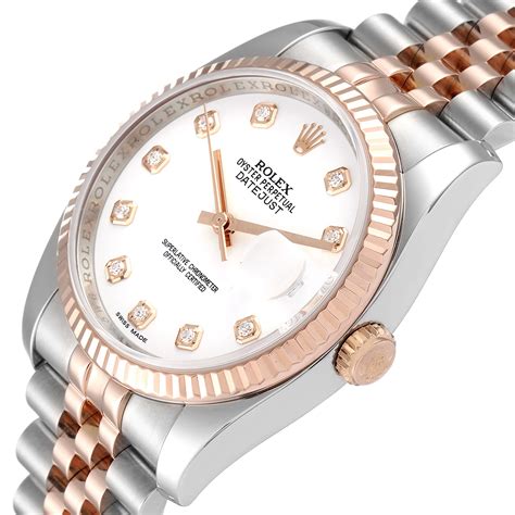 rolex lady datejust steel and gold|36mm rolex datejust rose gold.